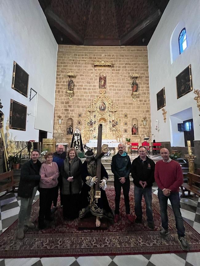 El Nazareno de Alfacar, tras su restauración, ya en la parroquia de la localidad.