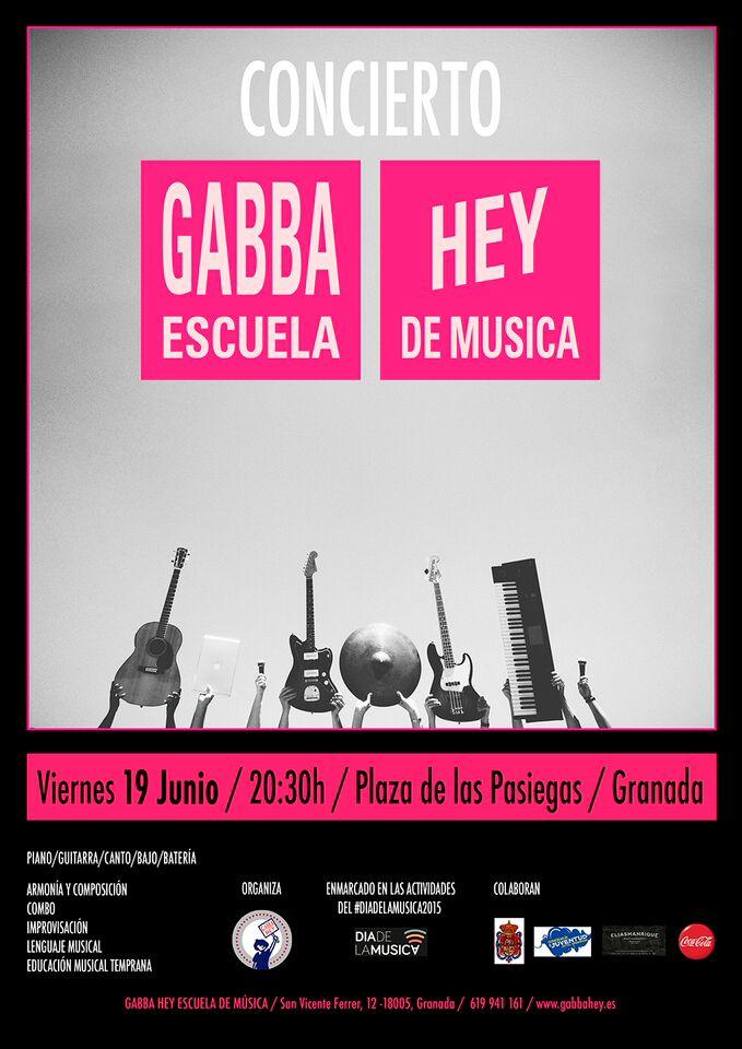 Cartel anunciador del concierto del viernes.