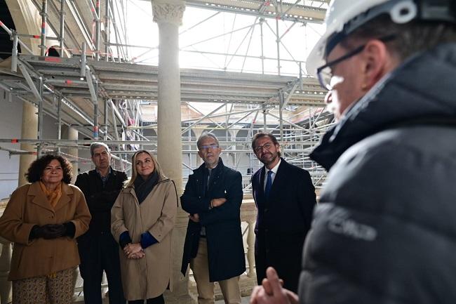 Visita a las obras del Hospital Real.