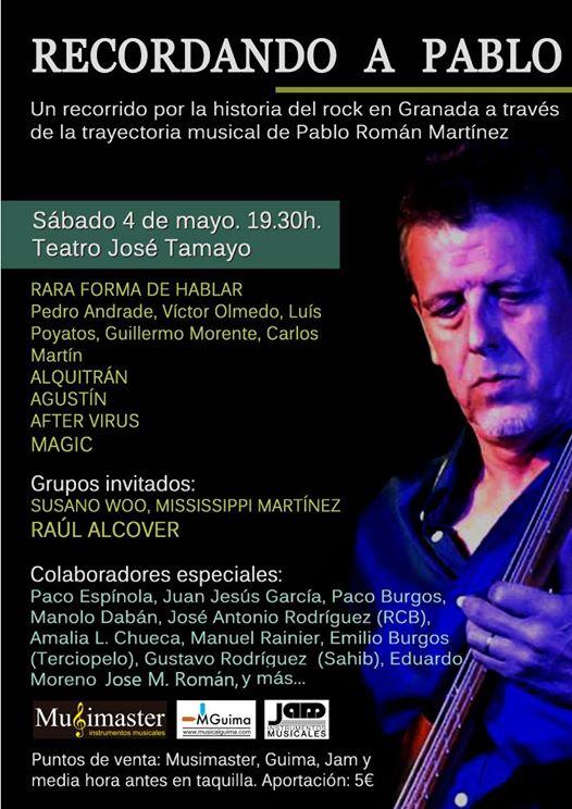 Cartel del concierto homenaje. 