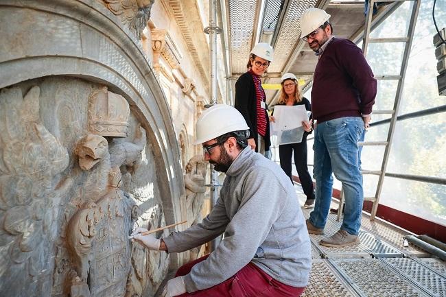 Labores de restauración.