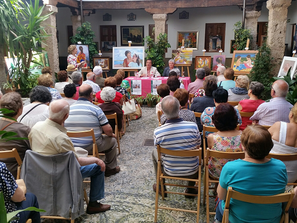 Inauguración de la exposición en la Corrala de Santiago. Inauguración de la exposición en la Corrala de Santiago.
