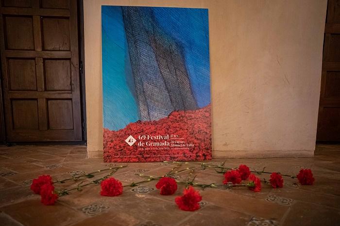 La obra de Soledad Sevilla, cartel del Festival de Granada. La obra de Soledad Sevilla, cartel del Festival de Granada.