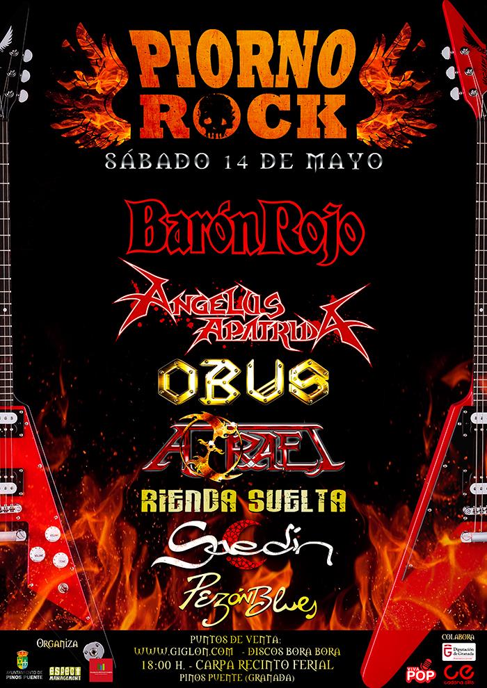 Cartel del Piorno Rock 2022.