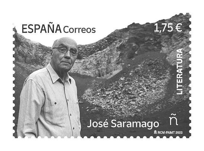 Sello dedicado a Saramago.