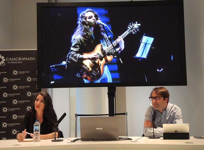 Carmencita Calavera y Eduardo Tébar, durante sus intervenciones. 