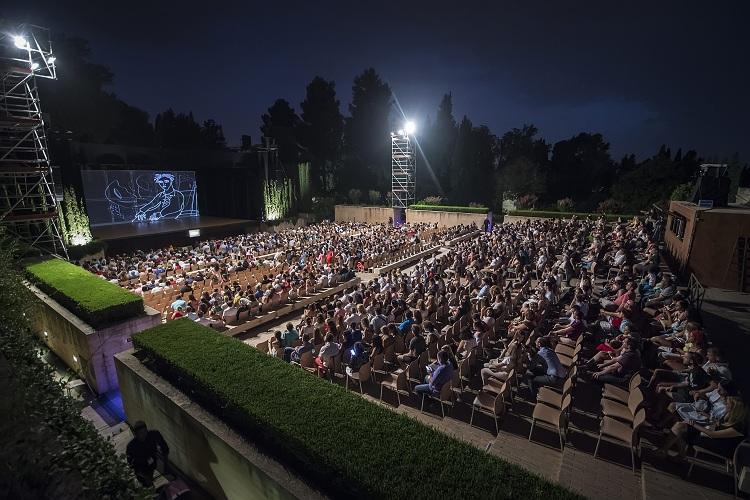 Teatro del Generalife, durante el espectáculo 'Tierra-Lorca'.