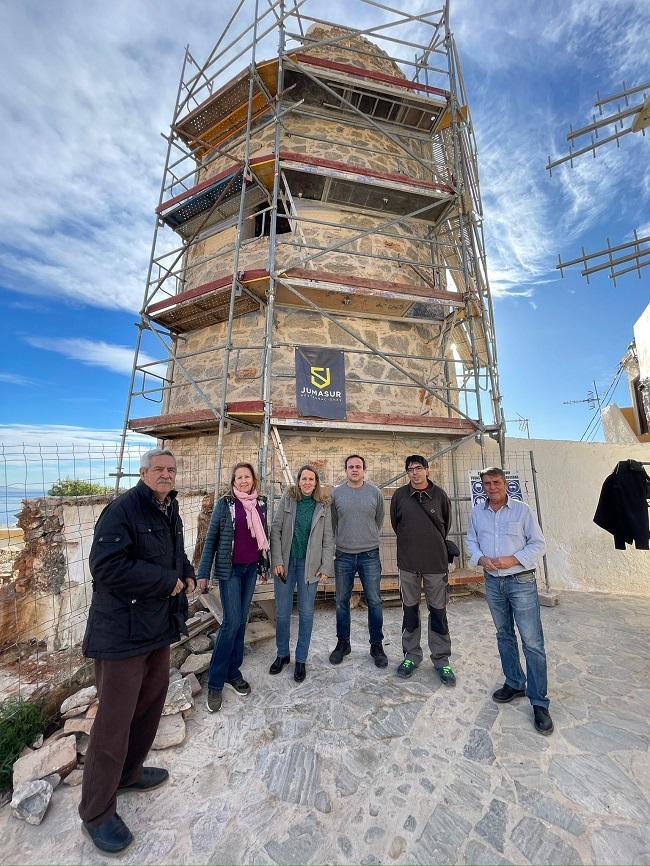 Visita de la alcaldesa a la Torre de Cambriles.