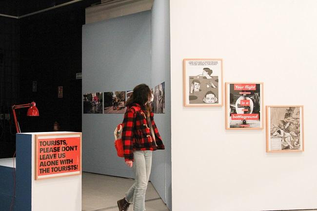 Imagen de la inauguración de la exposición 'Spotting the tourist'.