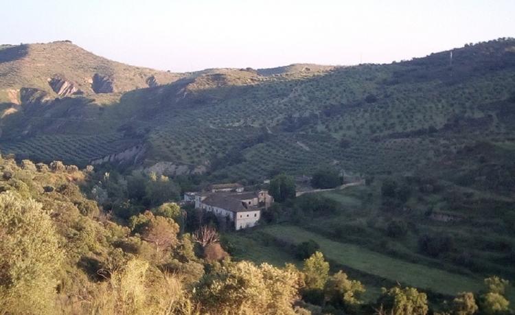 Valle del Río Darro con la Hacienda Jesús del Valle al fondo.