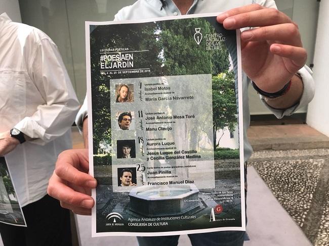 Programa de 'Poesía en el Jardín'. Programa de 'Poesía en el Jardín'.
