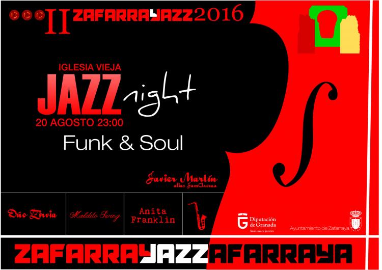 Cartel del festival ZafarraJazz Funk&Soul.