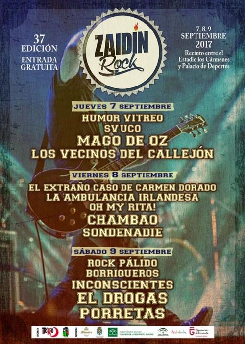 Cartel del Zaidín Rock.