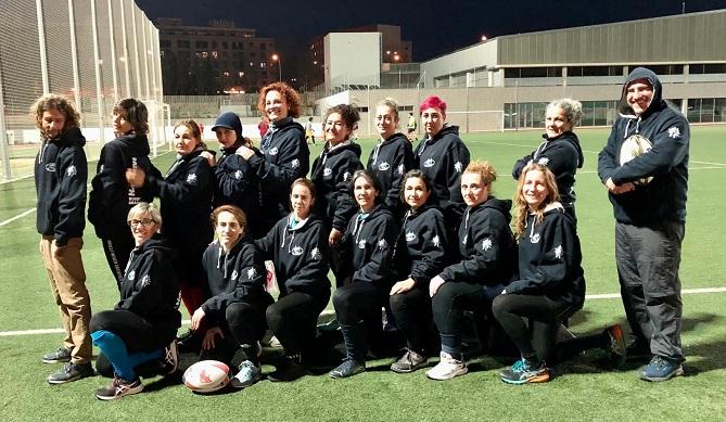 Jugadoras del club Milno'h Rugby Granada.  