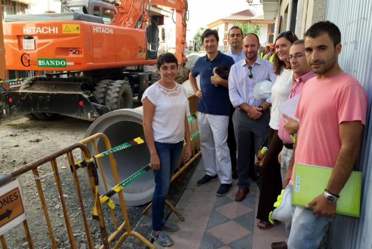 La delegada de Fomento, en las obras de Armilla.