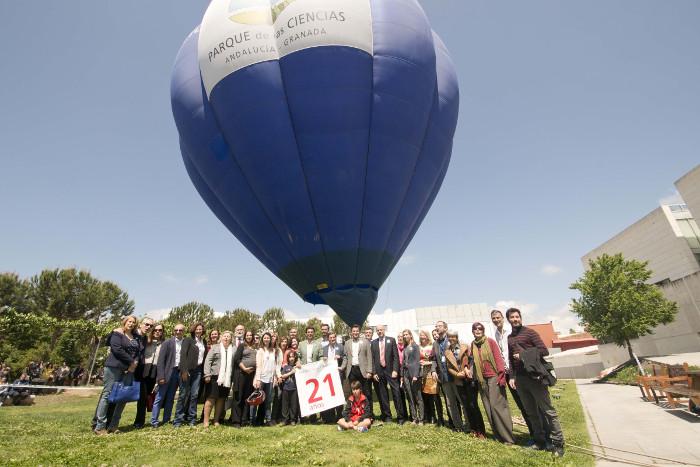 El 'globo de Montgolfier', uno de los atractivos.