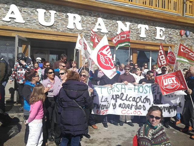 Una de las concentraciones de protesta en Sierra Nevada.