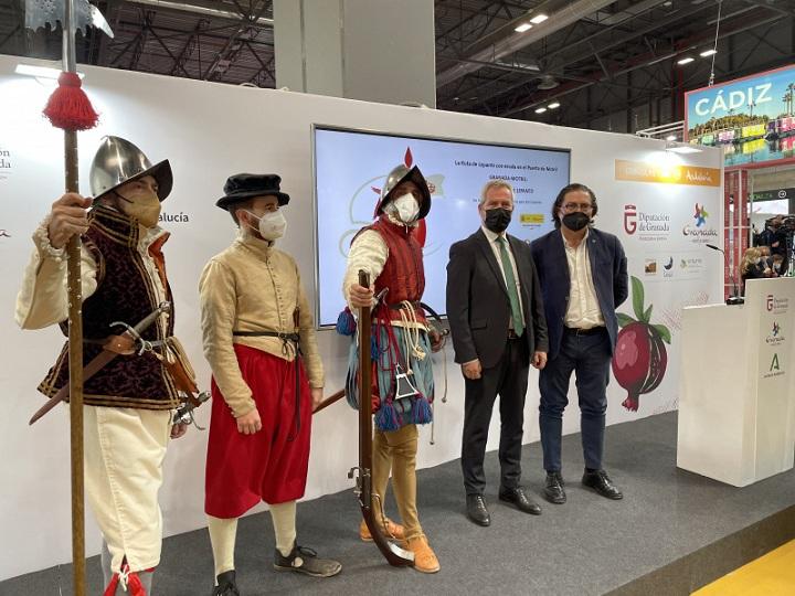 Presentación de la Ruta de Lepanto en Fitur, con caracterizaciones de la época.