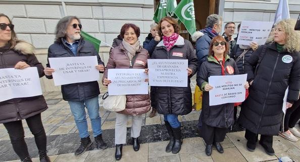 Concentración este viernes en la puerta del Ayuntamiento. 