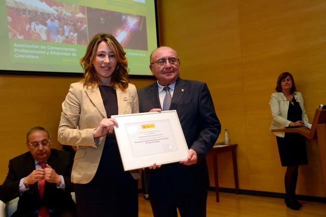 Antonio Campos al recibir la distinción.