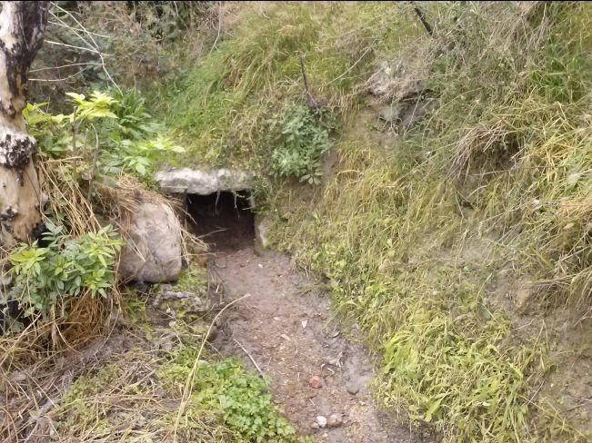 Uno de los tramos de la acequia en el Pago de Alpanchía de Galaera.