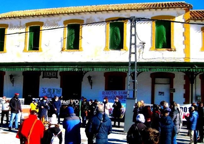 Imagen de un acto reivindicativo en Baza.