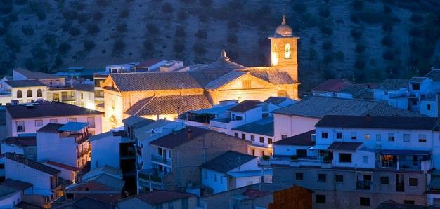 Vista de Algarinejo, el municipio con menos renta media de la provincia. 