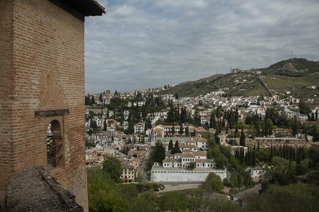 Vista del Albaicín desde la Alhambra.