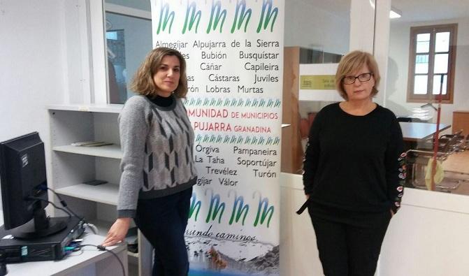 Personal técnico de la oficina de Andalucía Orienta en la Alpujarra.