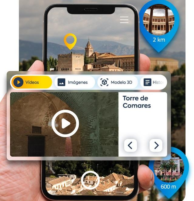 Aplicación de realidad aumentada sobre la Alhambra. 