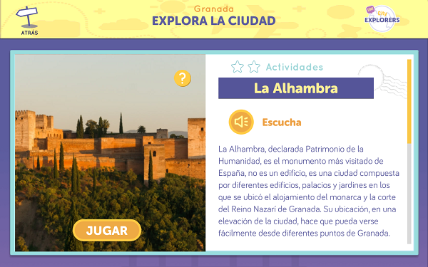 Captura de pantalla de la propuesta para Granada. 