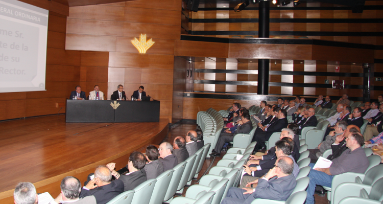 Imagen de la Asamblea General de Caja Rural de Granada celebrada hoy. Imagen de la Asamblea General de Caja Rural de Granada celebrada hoy