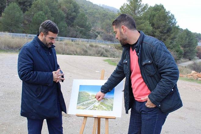 Joaquín Camacho y Joaquín Ordóñez en el paraje de Los Pinos. 