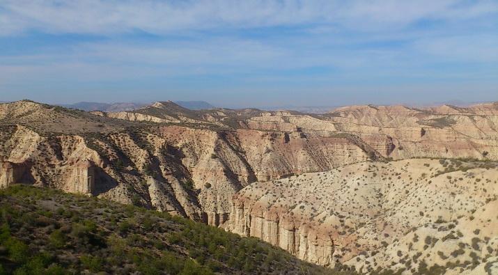 Imagen de los badlands de Gorafe. 