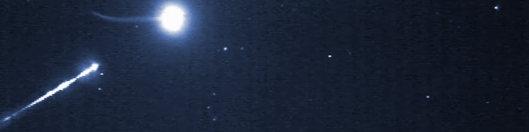 Imagen de la bola de fuego disponible en la web del observatorio de Calar Alto.