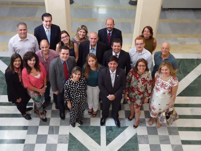 Equipo de profesionales directivos del Ministerio de Salud de Brasil y Asesores de la Organización Panamericana de la Salud (OPS/OMS) Brasil en la EASP.