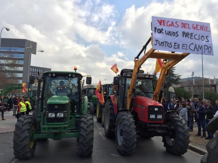 Detalle de la movilización del pasado febrero en la capital.