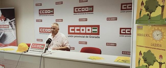 El secretario general de la federación del Hábitat de CCOO de Andalucía, José Miguel Sánchez.