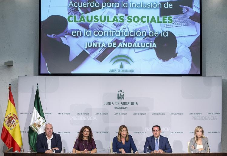 El acuerdo se firmó este lunes en el Palacio de San Telmo, en Sevilla.