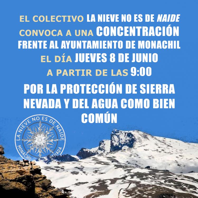 Cartel de la convocatoria de protesta. 