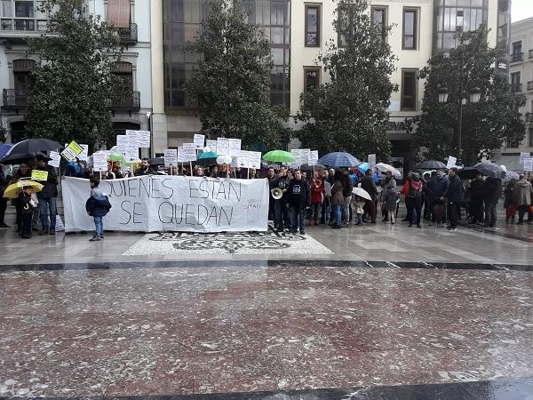 Concentración en la Plaza del Carmen. Concentración en la Plaza del Carmen.