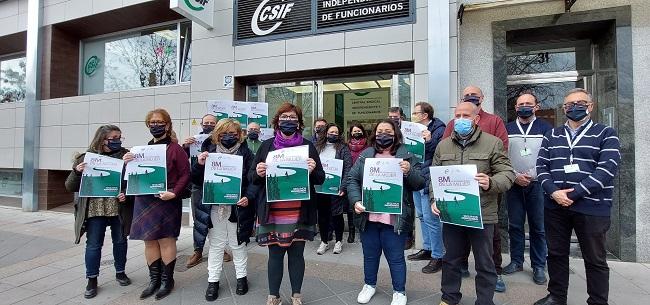 Concentración, este 8M, a las puertas de CSIF Granada.