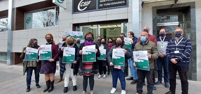 Concentración, este 8M, a las puertas de CSIF Granada. 