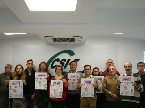 CSIF Granada impulsa la campaña 'Ponte en su lugar'.