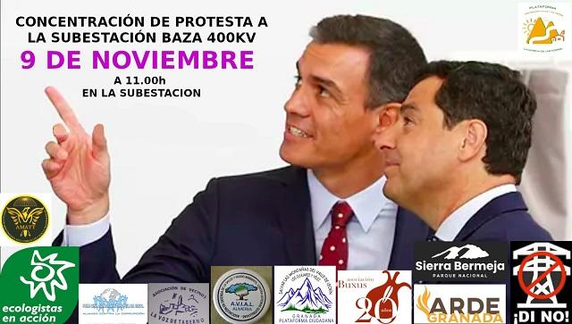 Cartel de la convocatoria de protesta. 