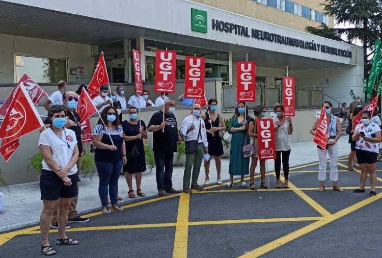 Delegados y delegadas de UGT, este martes.