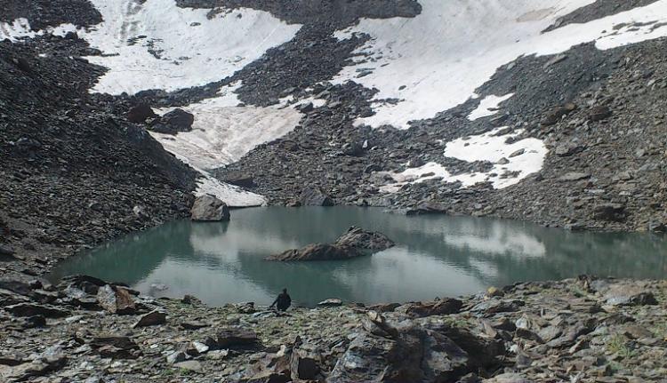 Laguna del Corral del Veleta, que será visitada por los participantes. 