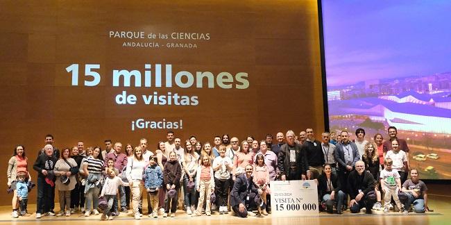 Celebración de la visita 15 millones. 