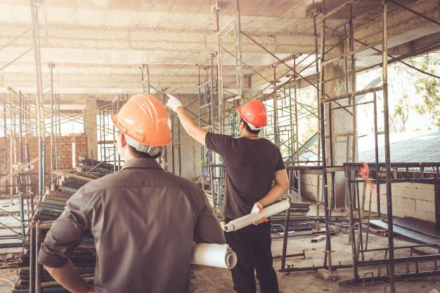 Empleados del sector de la construcción.