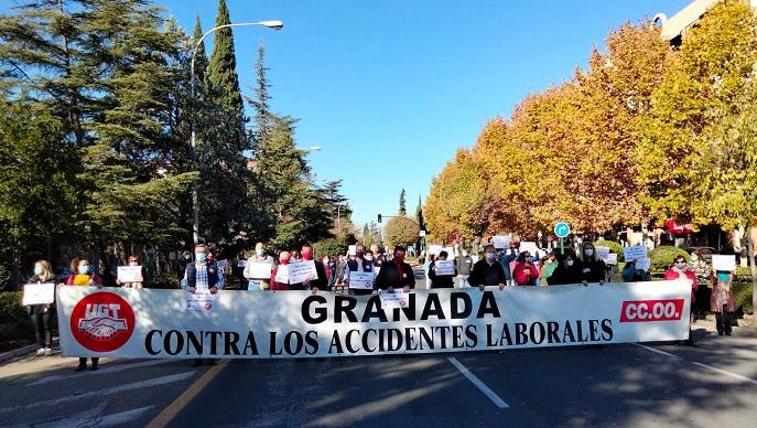 Concentración sindical de protesta este lunes. 